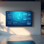 "Unlock Customer Service Excellence with AI-Powered Solutions: Transforming Standards and Efficiency through Enhanced Transparency" "A modern customer service center featuring a large touchscreen display showcasing an interactive dashboard with real-time analytics and AI-powered insights, surrounded by minimalist decor and natural light."